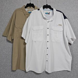 Mens Magellan Fishing Gear Shirts Size 3XL Lot 2 Relaxed Fit Short Sleeve